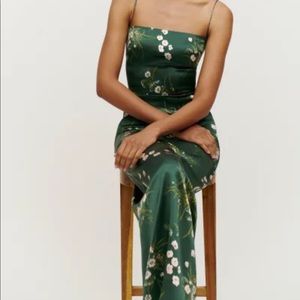 Reformation Frankie Silk Dress - Buena